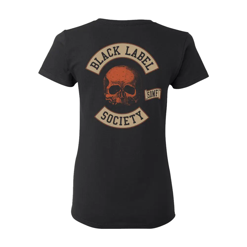 Blessed Hellride Rat Rod Womens Black Tee - Image 3